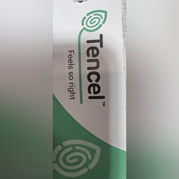 Lands End Tencel Navy Blue One-Shoulder Top size large - Picture 2 of 4